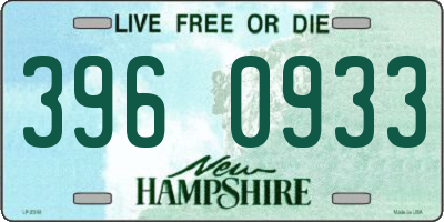 NH license plate 3960933