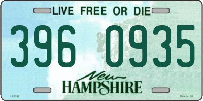 NH license plate 3960935
