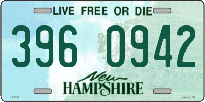 NH license plate 3960942