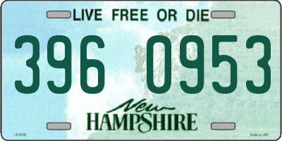 NH license plate 3960953