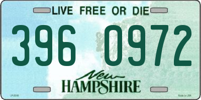 NH license plate 3960972