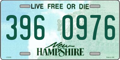 NH license plate 3960976