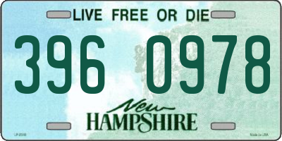 NH license plate 3960978
