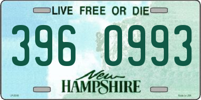 NH license plate 3960993