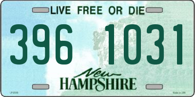 NH license plate 3961031