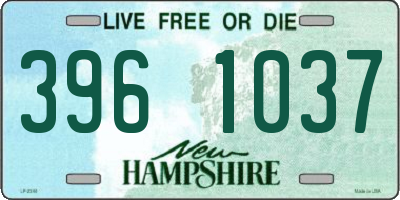 NH license plate 3961037