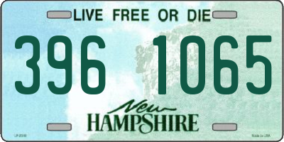 NH license plate 3961065