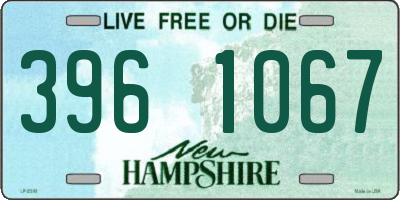 NH license plate 3961067