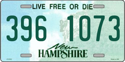NH license plate 3961073
