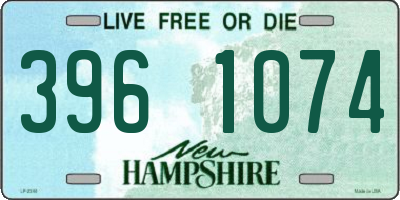 NH license plate 3961074