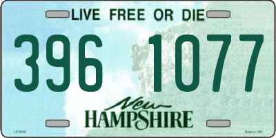 NH license plate 3961077