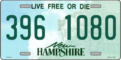 NH license plate 3961080