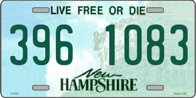 NH license plate 3961083