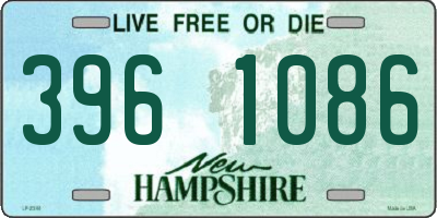 NH license plate 3961086