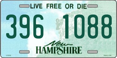 NH license plate 3961088