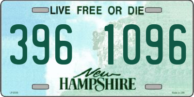 NH license plate 3961096