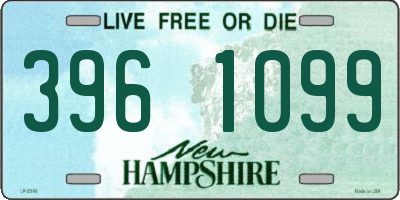 NH license plate 3961099