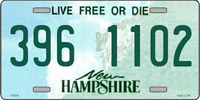 NH license plate 3961102