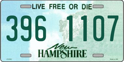 NH license plate 3961107