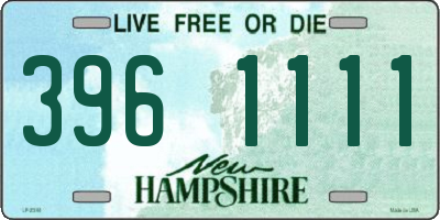 NH license plate 3961111