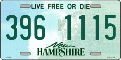 NH license plate 3961115