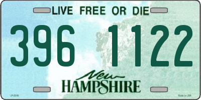 NH license plate 3961122