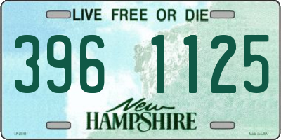 NH license plate 3961125