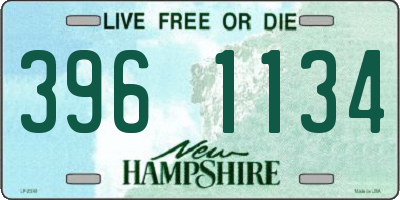 NH license plate 3961134