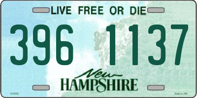 NH license plate 3961137