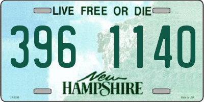 NH license plate 3961140