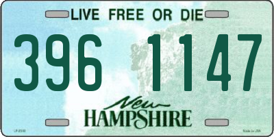 NH license plate 3961147