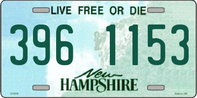 NH license plate 3961153