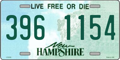 NH license plate 3961154