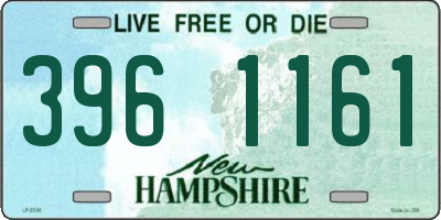NH license plate 3961161