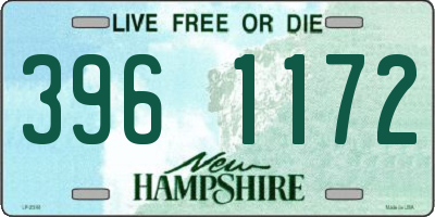 NH license plate 3961172