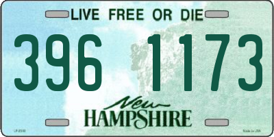 NH license plate 3961173