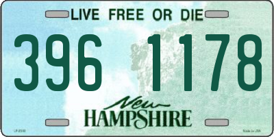 NH license plate 3961178