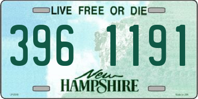 NH license plate 3961191