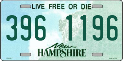 NH license plate 3961196