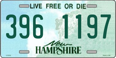 NH license plate 3961197