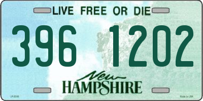 NH license plate 3961202