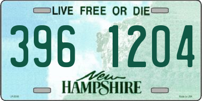 NH license plate 3961204