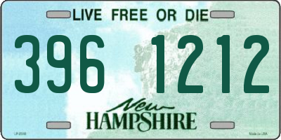 NH license plate 3961212