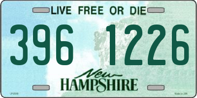 NH license plate 3961226