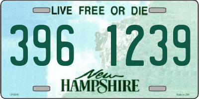 NH license plate 3961239