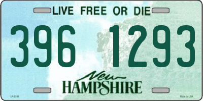 NH license plate 3961293