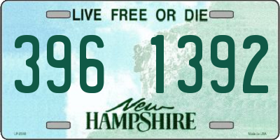 NH license plate 3961392