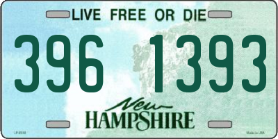 NH license plate 3961393