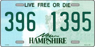 NH license plate 3961395