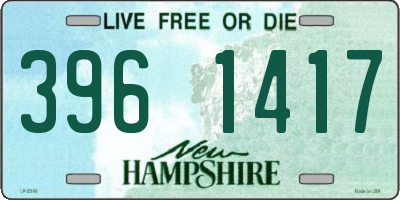 NH license plate 3961417
